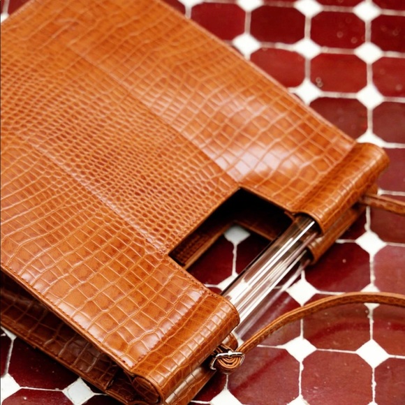 BEIS Bags Beis Crossbody Cognac Croc Poshmark